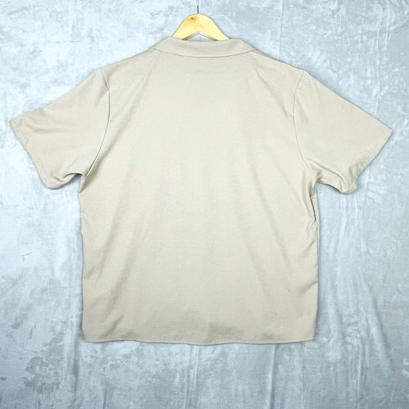 Bolongaro Trevor Applique Textured Embroidered Short Sleeve XL White Lotus - Picture 4 of 10